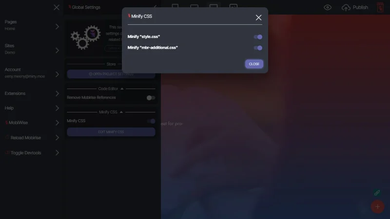 Minify CSS plugin cover